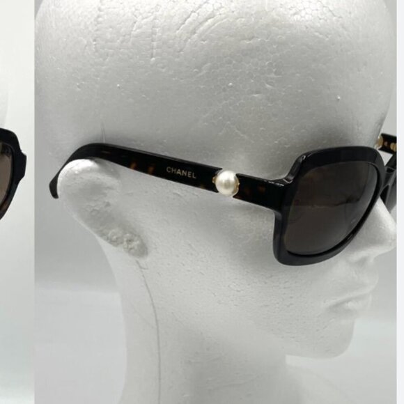 Chanel Pearl Sunglasses 5132-H Black - Picture 16 of 17